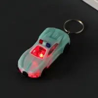 Брелок световой на кольце "Полицейский автомобиль" мигает МИКС 6,5х3х1,8 см