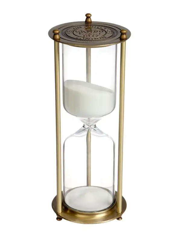 Песочные часы, на 60 минут, 8&times;21 см, металлические, медные