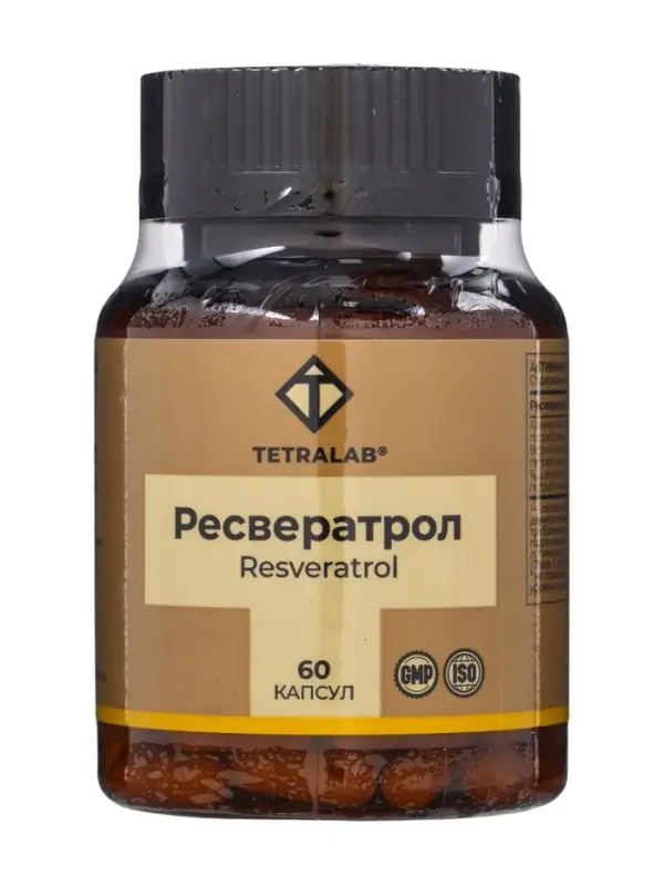 Ресвератрол TETRALAB, 150мг, капс. № 60
