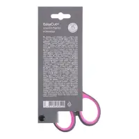 Ножницы ErichKrause EasyCut+, 17 см, для левшей, антискользящие резиновые вставки, европодвес,МИКС