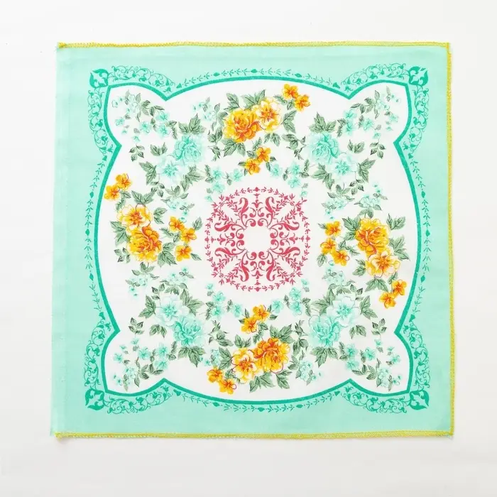 Платки носовые женские &laquo;Этель. Цветочный узор&raquo;, 30&times;30 см, набор 12 шт.,100% хлопок, рисунок МИКС