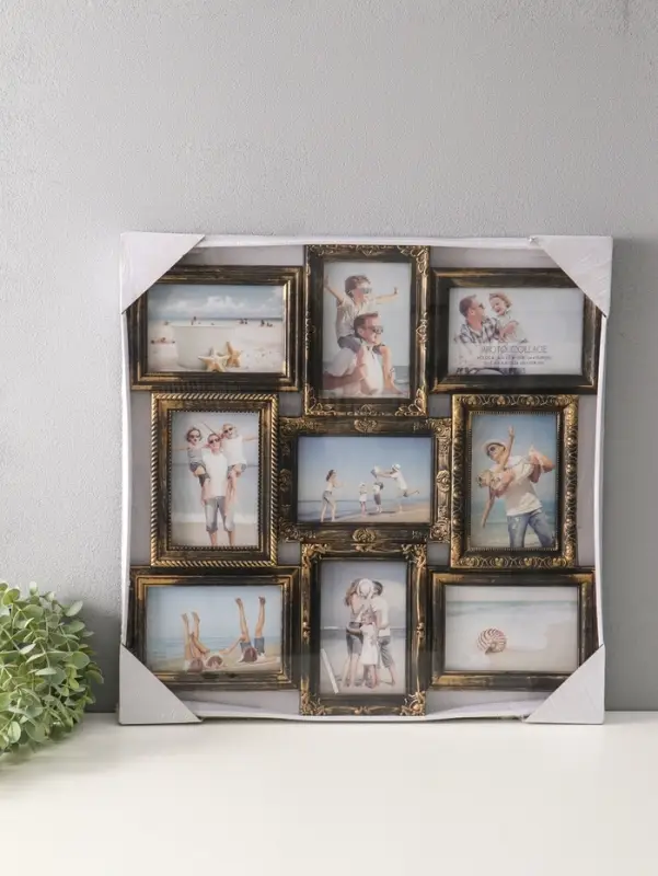 Фоторамка - коллаж на 9 фото 10&times;15 см &laquo;Бронзовый век&raquo;, 49.5&times;48 см