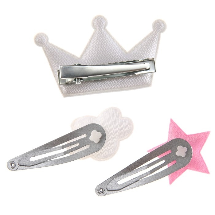 Аксессуары для волос, 4 штуки, ободок-корона и заколки Аксессуары для волос, 4 штуки, ободок-корона и заколки