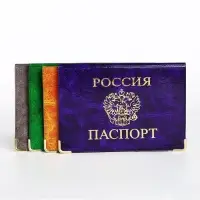 Обложка для паспорта, цвет МИКС