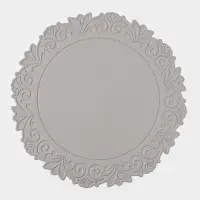 Набор салфеток сервировочных на стол Доляна, 2 шт., 38&times;38 см, серый