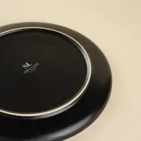 Тарелки SL Home &laquo;Дарк&raquo;, d=25.5 см, фарфор, чёрные