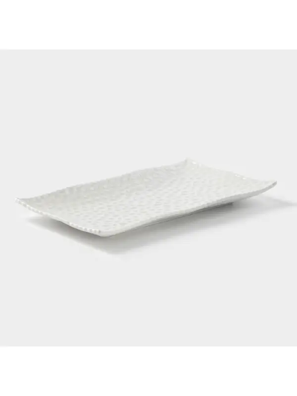 Блюдо сервировочное &laquo;Воздушность&raquo;, 30.5&times;17 см, керамика, белое