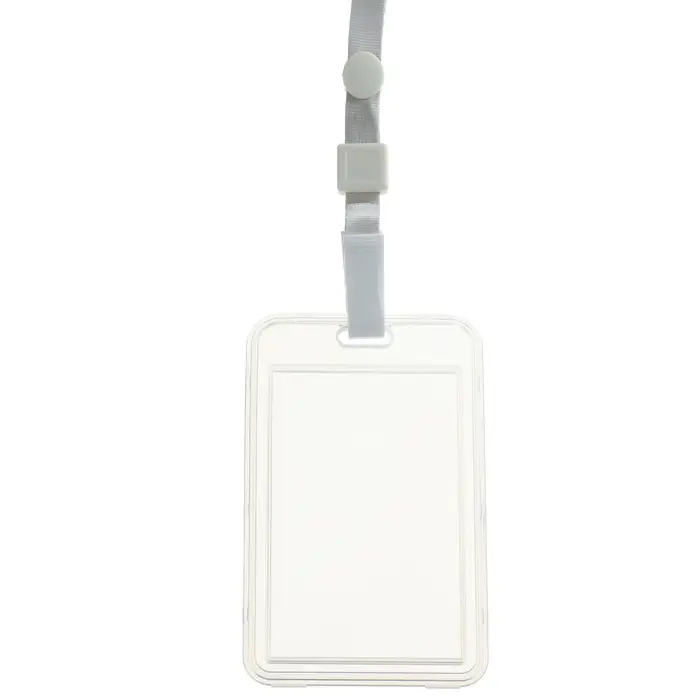 Бейдж вертикальный 54 х 85 мм, ErichKrause книжка, прозрачный корпус, текстильная лента, цвет микс Бейдж вертикальный 54 х 85 мм, ErichKrause книжка, прозрачный корпус, текстильная лента, цвет микс