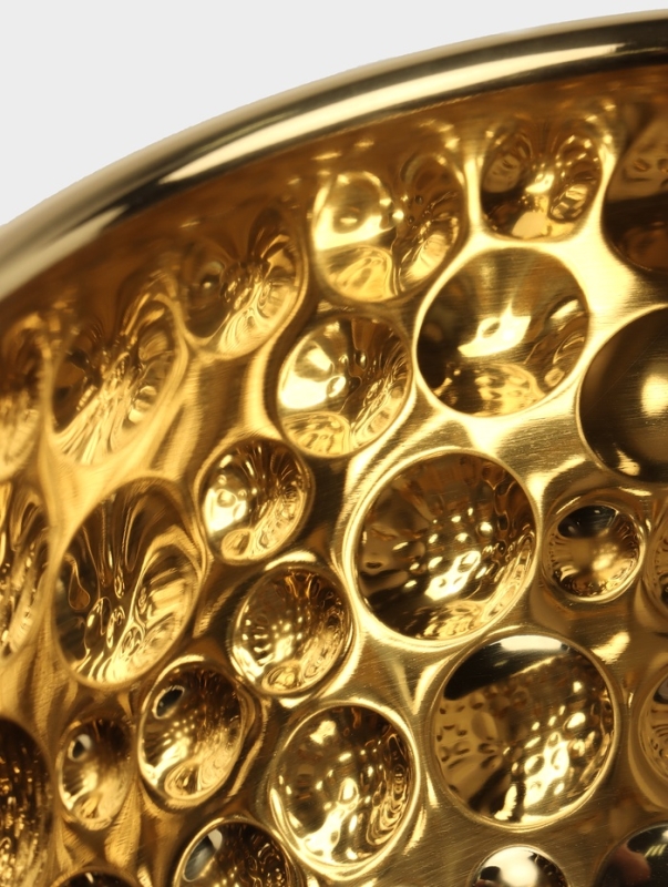 Набор мисок-салатников из нержавеющей стали 16/20/24 см, цвет золотой Набор мисок-салатников из нержавеющей стали 16/20/24 см, цвет золотой