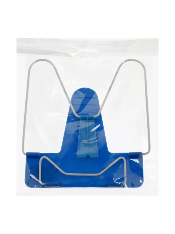 Подставка для книг Calligrata &laquo;ПРЕСТИЖ&raquo;, с пластмассовым упором, европодвес, синяя