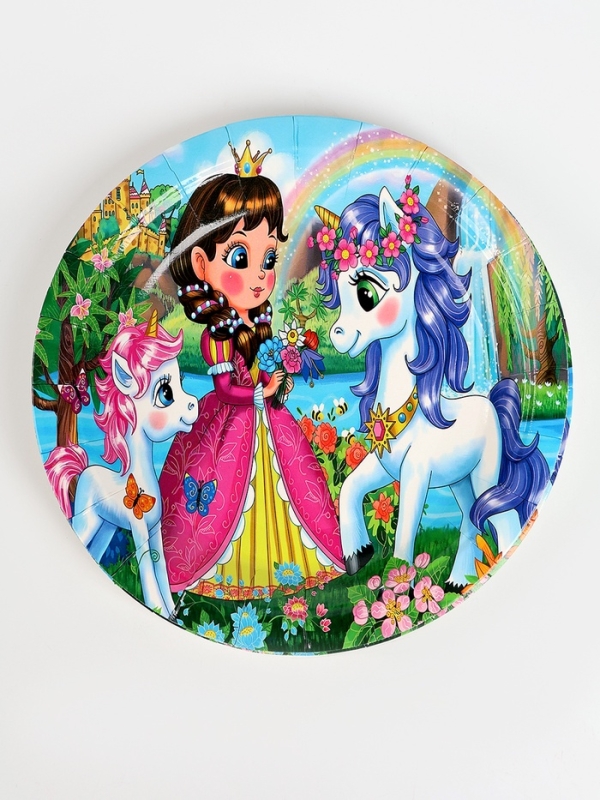 Набор бумажной посуды Набор бумажной посуды "Принцесса", набор 12 шт.,