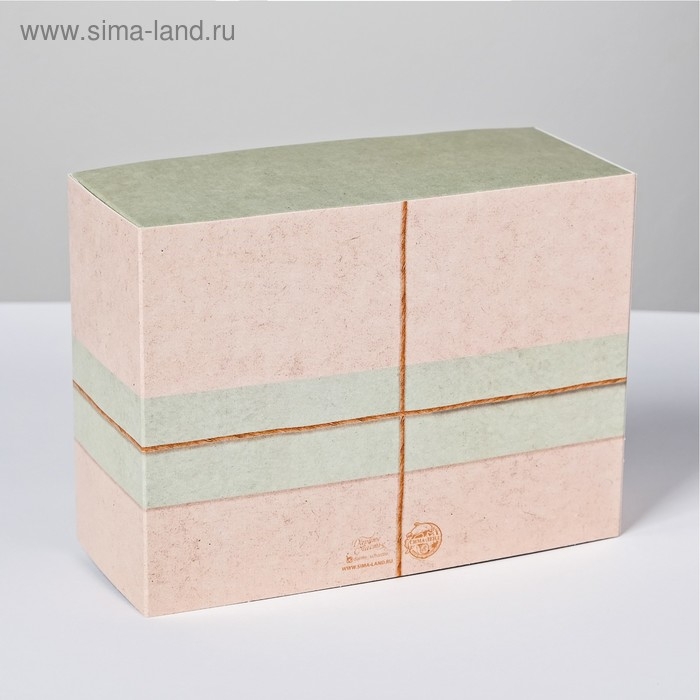 Коробка подарочная складная, упаковка, «Эко стиль», 20 х 15 х 8 см Коробка подарочная складная, упаковка, «Эко стиль», 20 х 15 х 8 см