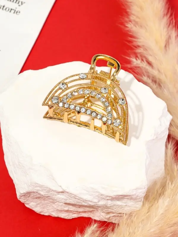 Крабик для волос &laquo;Джули&raquo; дуга, 4 см, золотистый