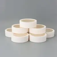 Набор круглых подарочных коробок с окном, завальцованные, белые, 8 шт., 18&times;6 см