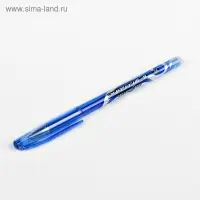 Ручка гелевая со стираемыми чернилами 0.5 мм, стержень синий, корпус синий тонированный