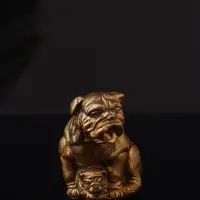 Набор фигурок &laquo;Гости, кошка и собака&raquo;, 2 шт., 7 см, бронза