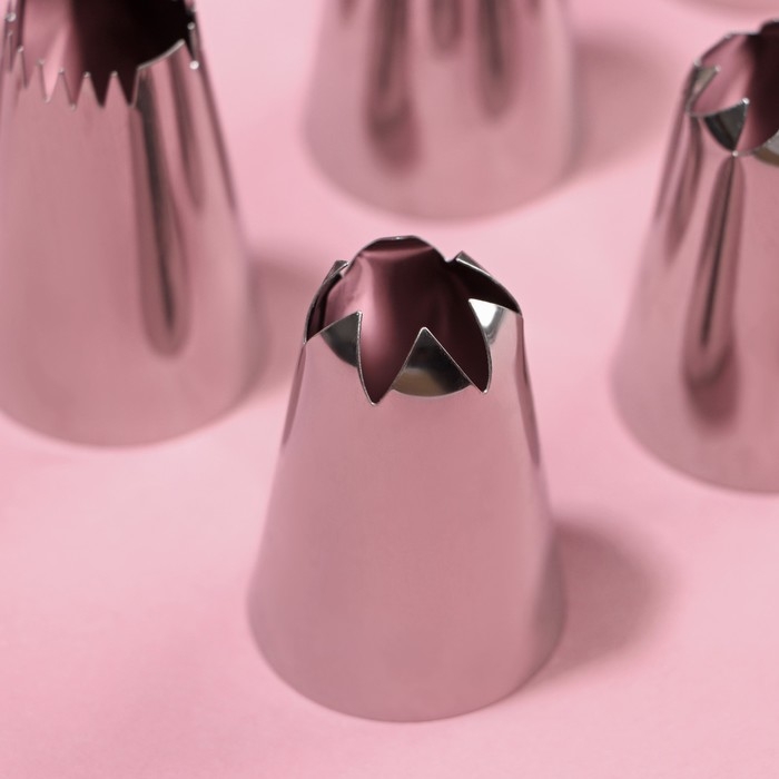 Набор насадок кондитерских Доляна, d=3 см, 12 шт Набор насадок кондитерских Доляна, d=3 см, 12 шт