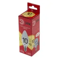 Лампа светодиодная LED 10 Вт 800Лм 2700К свеча теплый E14 220-240В LED B35-10W-827-E14 Red Line