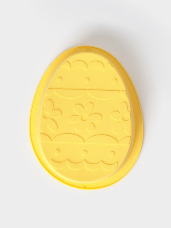 Форма для выпечки Доляна «Пасхальное яйцо», 20,5×15,7×4,4 см, силикон, жёлтая Форма для выпечки Доляна «Пасхальное яйцо», 20,5×15,7×4,4 см, силикон, жёлтая