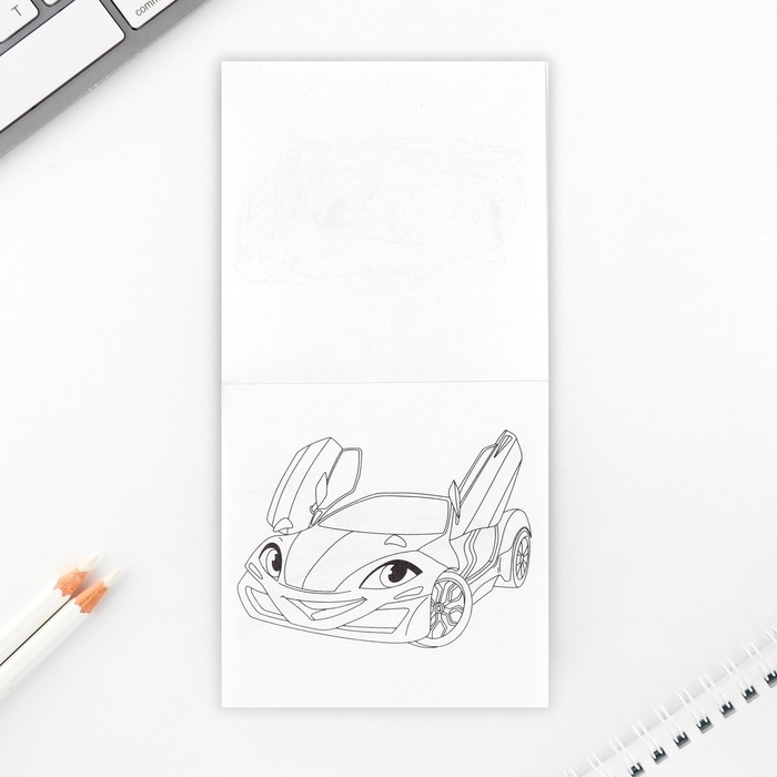 Подарочный набор: блокнот-раскраска и восковые мелки «Герой!» Подарочный набор: блокнот-раскраска и восковые мелки «Герой!»