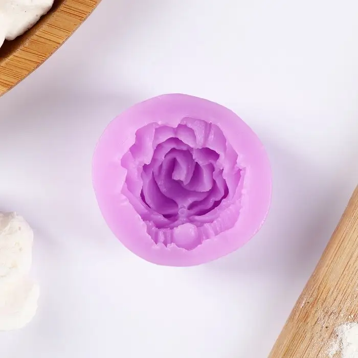 Молд для заливки &laquo;Роза&raquo;, силикон, 4.5&times;2 см, МИКС