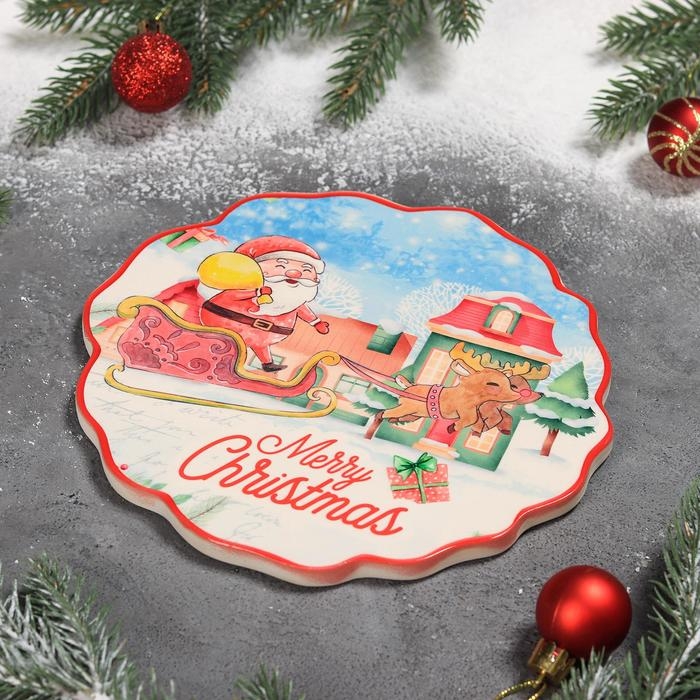 Подставка под горячее Доляна «Зимний праздник», 18×17,4 см Подставка под горячее Доляна «Зимний праздник», 18×17,4 см