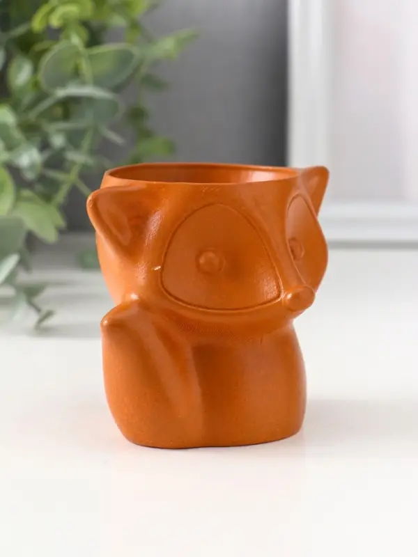 Подставка для мелочей Подставка для мелочей "Лиса" 7х9х7 см, красная глина