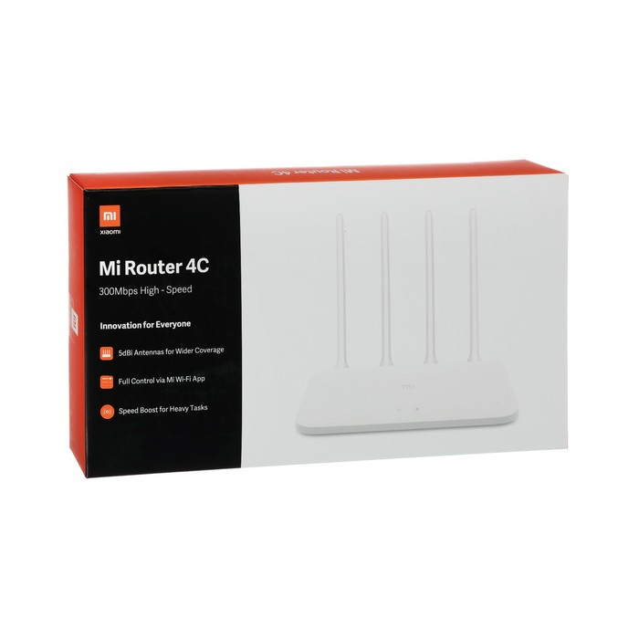 Wi-Fi роутер  беспроводной Xiaomi Mi WiFi Router 4C (4C), 10/100 Мбит, белый Wi-Fi роутер  беспроводной Xiaomi Mi WiFi Router 4C (4C), 10/100 Мбит, белый
