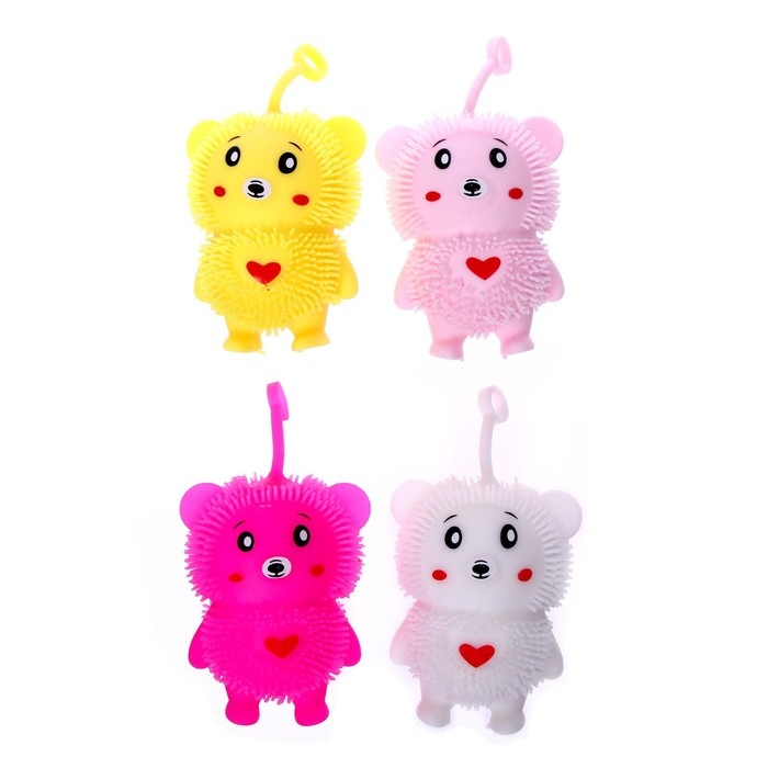 Мялка «Мишка» с пастой, цвета МИКС Мялка «Мишка» с пастой, цвета МИКС