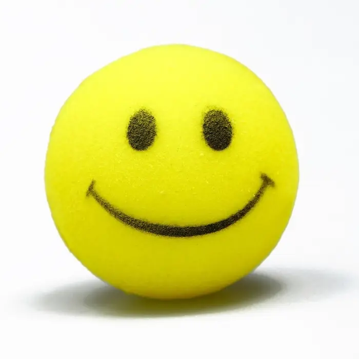 Игрушка бархатная с пищалкой  Игрушка бархатная с пищалкой "Улыбка", 4 см, жёлтая