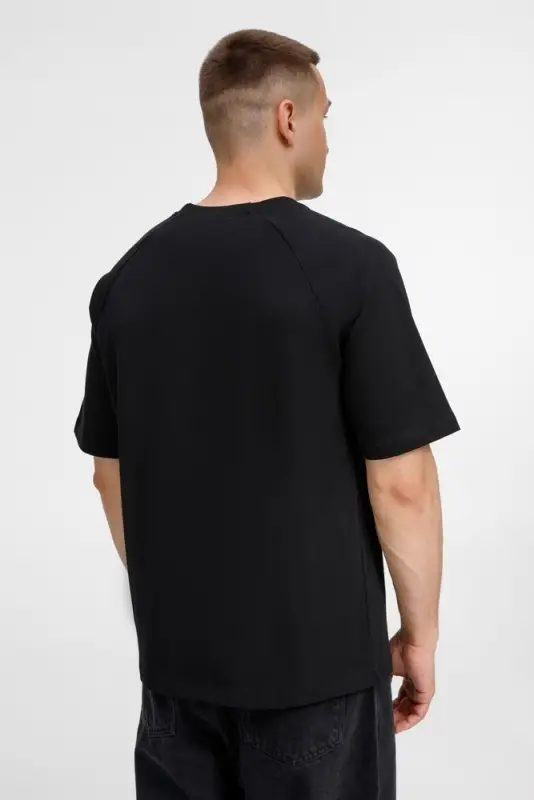 Футболка оверсайз унисекс Avenu, черная, размер XS/S