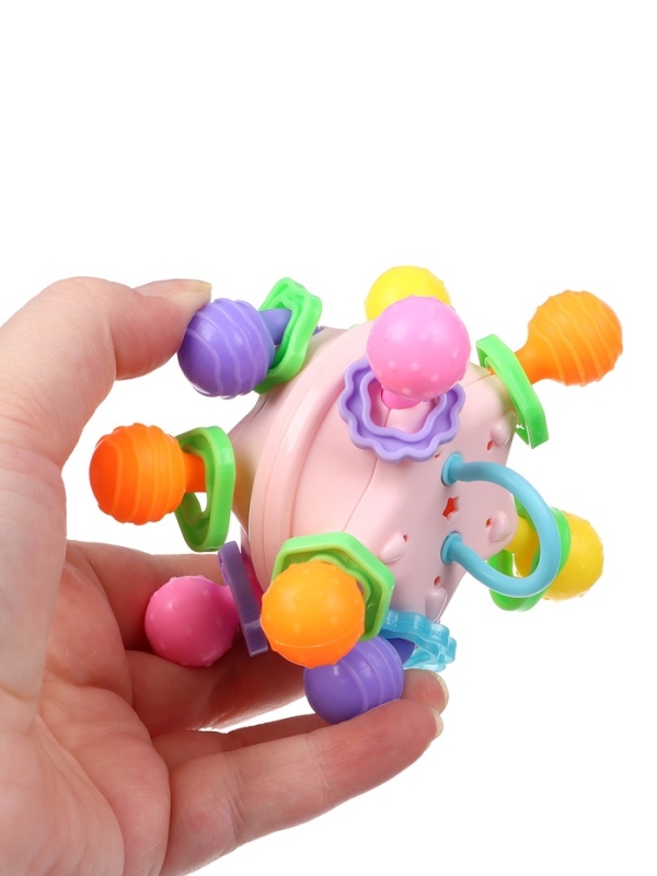 Развивающая сенсорная игрушка «Тянучка», с погремушкой, Крошка Я Развивающая сенсорная игрушка «Тянучка», с погремушкой, Крошка Я