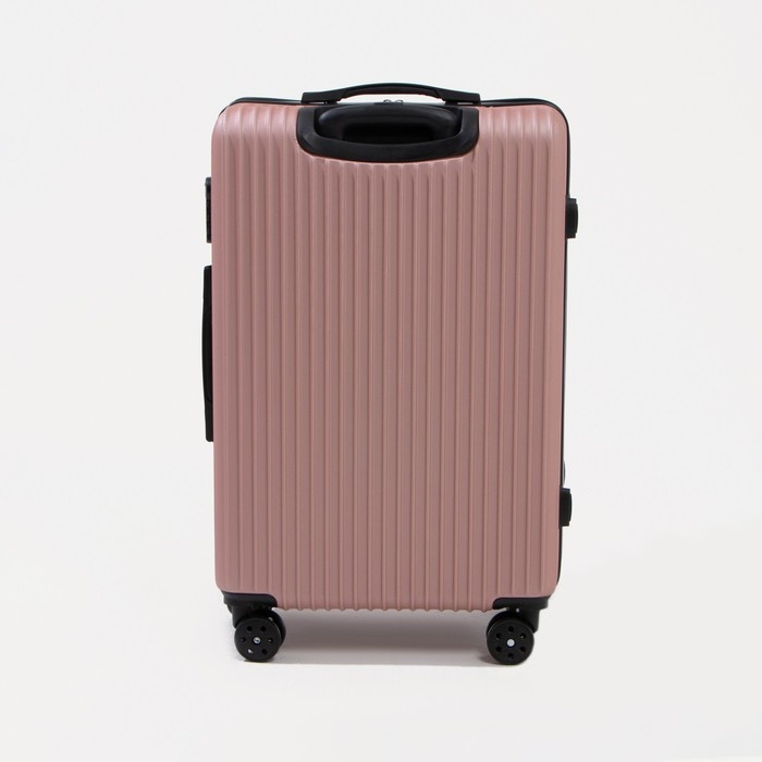 Чемодан большой 85 л (L), отдел на молнии, кодовый замок, цвет розовый Чемодан большой 85 л (L), отдел на молнии, кодовый замок, цвет розовый