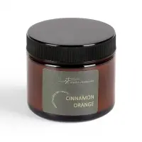Ароматическая свеча в банке Cinnamon orange, соевый воск, 50 г, апельсин и корица