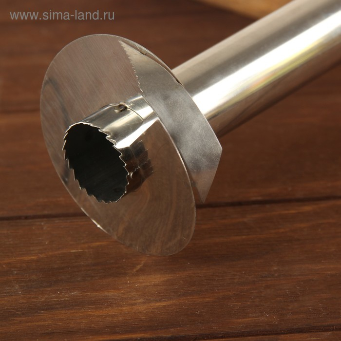 Фигурный нож для ананаса/нарезки фруктов, 9×25 см, цвет черный Фигурный нож для ананаса/нарезки фруктов, 9×25 см, цвет черный