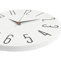 Часы настенные d=30см, корпус  белый+черный Классика арт.3010-001