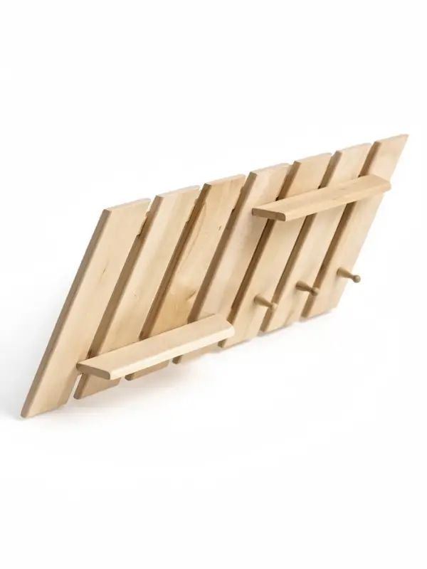 Полка - вешалка "Зебра" 3 крючка 84х33х12 см