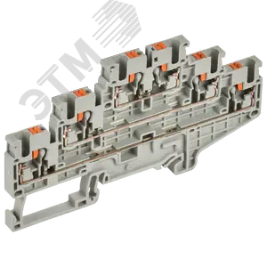 ARMAFIX Клемма пружинная Push-in CP-ML 3 ур. 2,5мм2 серая IEK