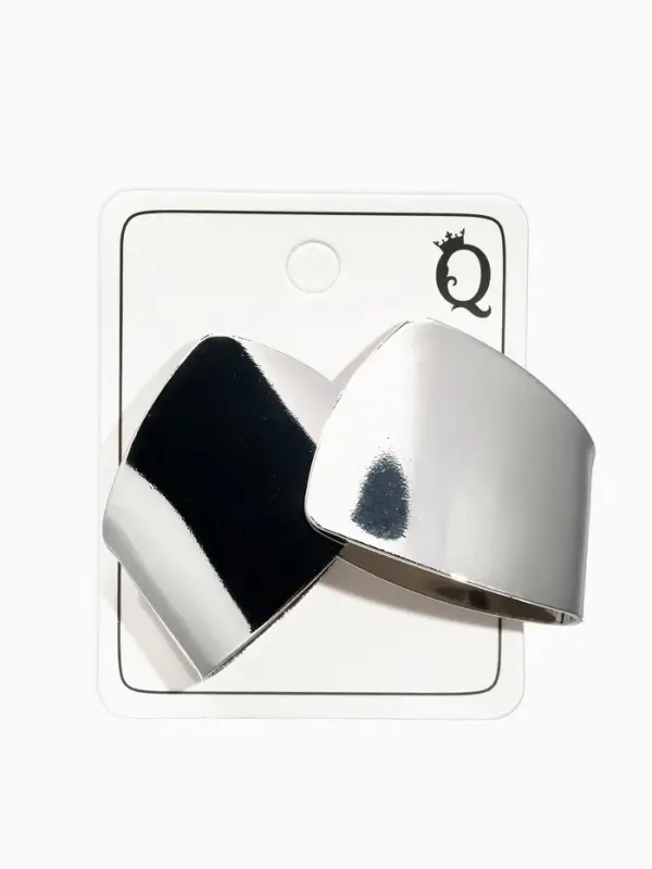 Серьги металл &laquo;Геометрия&raquo; заворот, цвет серебро