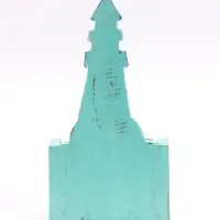 Календарь настольный &laquo;Маяк&raquo;, 11&times;5&times;19 см, дерево, бирюзово-синий