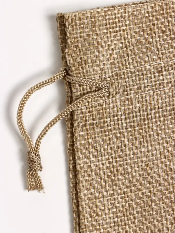 Мешочек подарочный из холщи, серый, 13×18 см Мешочек подарочный из холщи, серый, 13×18 см