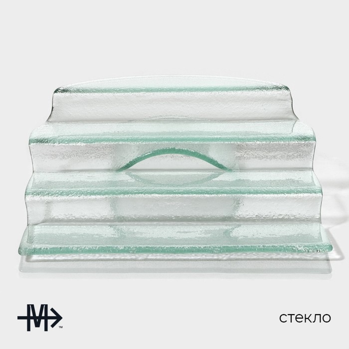 Блюдо стеклянное сервировочное Magistro «Авис», 4 ступени, 31×39×12,5 см Блюдо стеклянное сервировочное Magistro «Авис», 4 ступени, 31×39×12,5 см