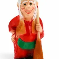 Садовая фигура из гипса &laquo;Бабка-Ёжка стоя&raquo;, 33&times;35&times;65 см, МИКС