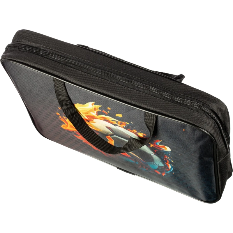 Папка для тетрадей школьн.А4 с ручк+ тверд.дно,ШИРОКАЯ ПШ-11,ОГНЕННЫЕ ИГРЫ