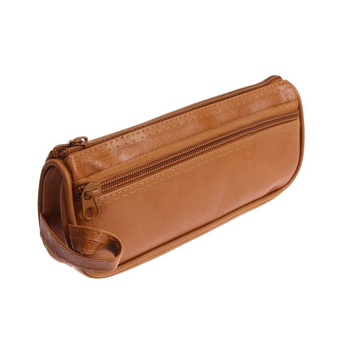 Пенал школьный на молнии, кожзам, 2 отделения, МИКС Пенал школьный на молнии, кожзам, 2 отделения, МИКС