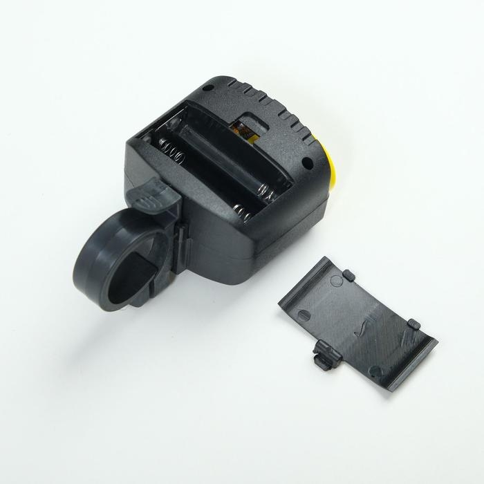 Фонарь велосипедный передний, водонепроницаемый, 2 диода, 1 режим,  3ААА