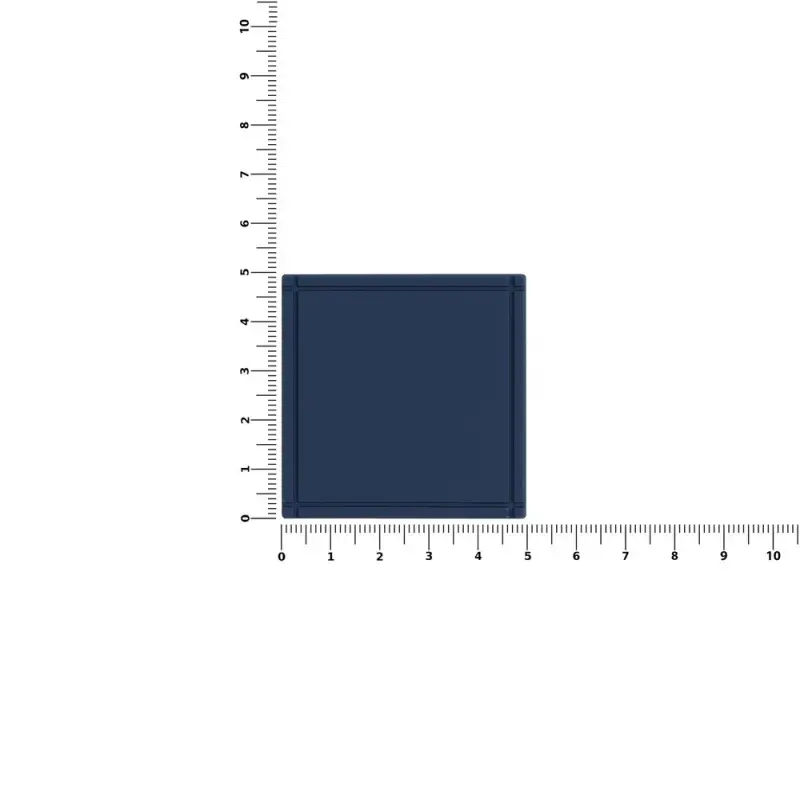 Лейбл из ПВХ Dzeta, L, темно-синий