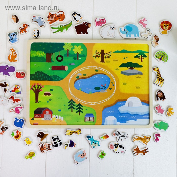 Конструктор магнитный «Зоопарк» Конструктор магнитный «Зоопарк»