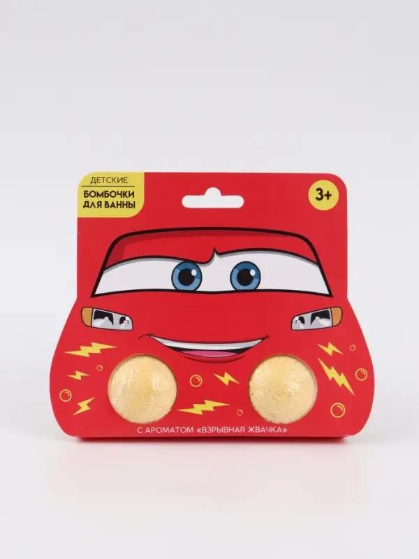 Бомбочки для ванны детские, 2&times;40 г, аромат взрывная жвачка, Машинка