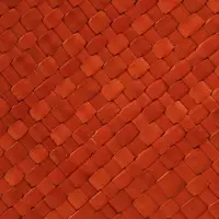 Сумка плетёная на застёжке из пандана, 30&times;10&times;35 см, бежево-оранжевая